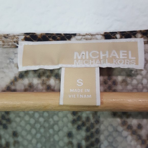 Michael by Michael Kors V Neck Snake Skin Print - Picture 5 of 7